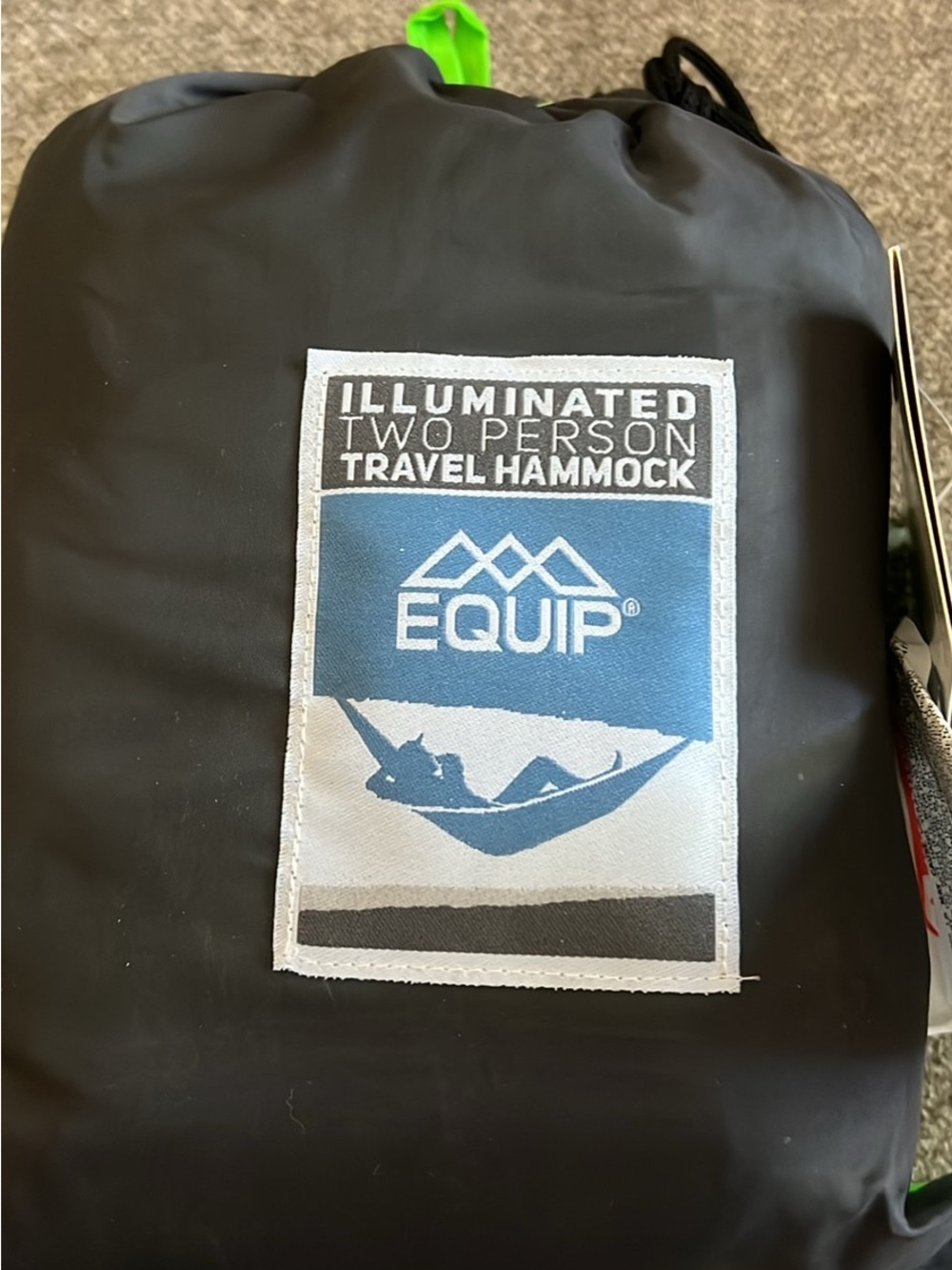 NEW Equip 2-Person Camping Hammock with Built-in LED Lights